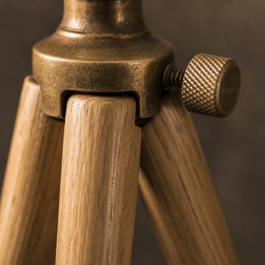 Olive Column Lamp — front view
