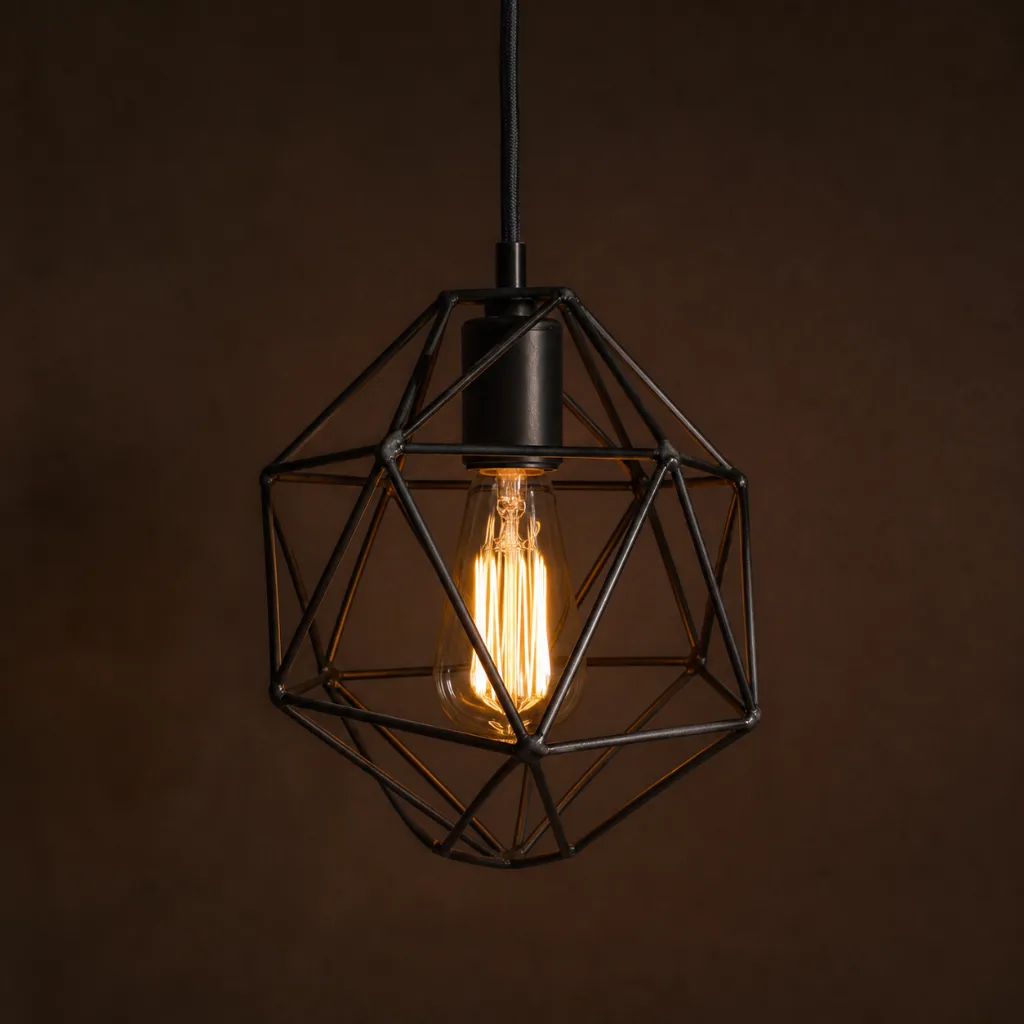 Atlas Cage Pendant — front view