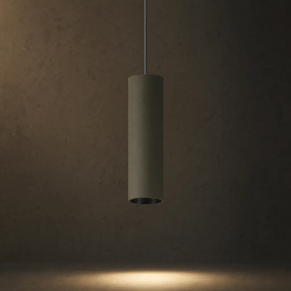 Lumen Cylinder Pendant — front view