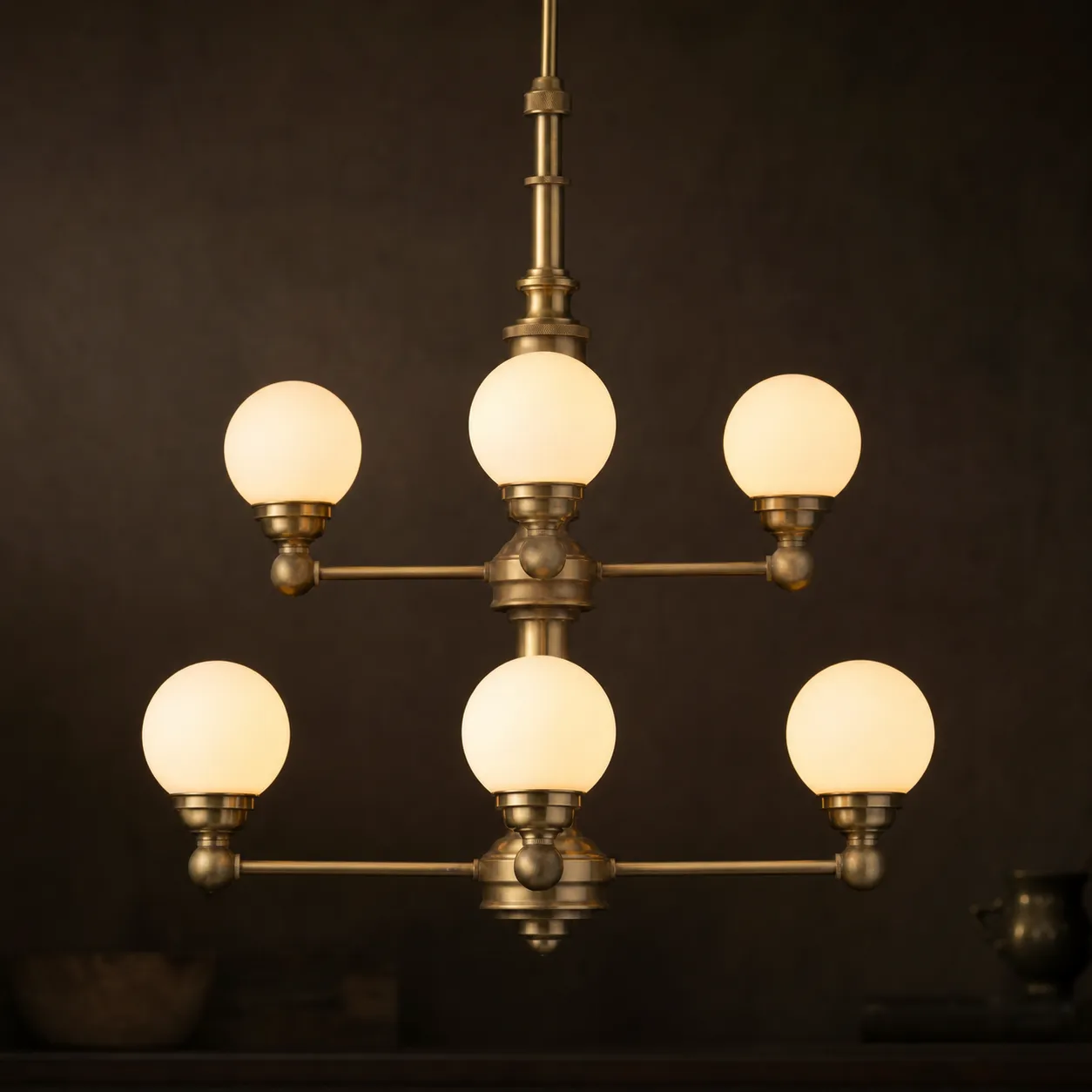 Meridian Tiered Chandelier — front view